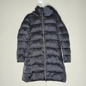 SAVE THE DUCK Ultra Light Jacket Womens 2 Medium Plumtech Puffer Coat Gray Parka